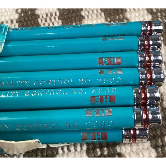 Berol Mixed Lot 21 Drafting Filmograph Turquoise Verithin Pencils Made USA (31) - Picture 4 of 16